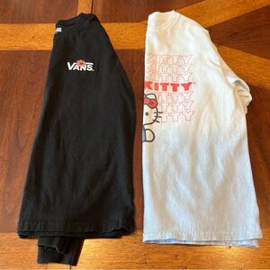Girls Vans/Hello Kitty Shirts